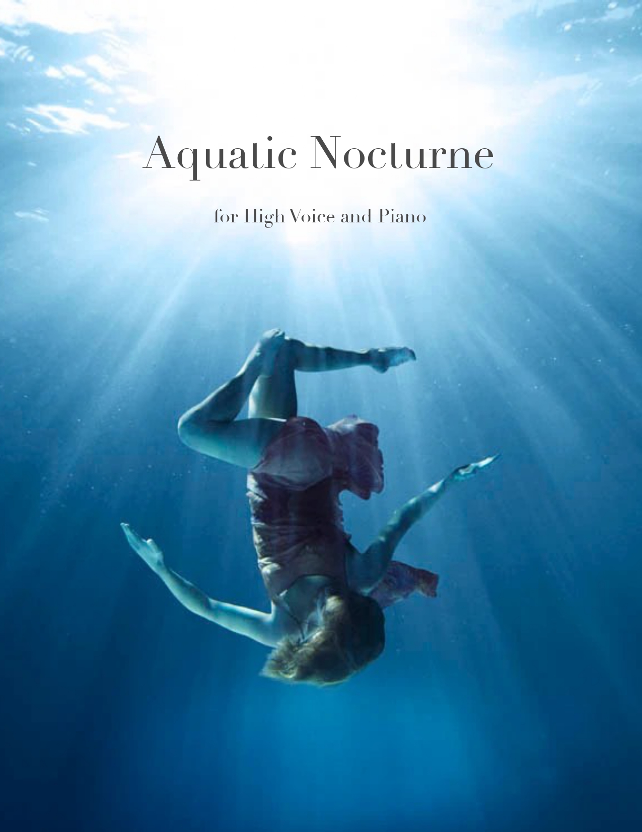 Aquatic Nocturne Score for High Voice and Piano